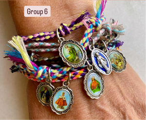 Set of six Devotional bracelets