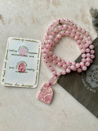 Seeds of Intention Mala | Rose Quartz + Rhodochrosite