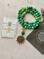 Seeds of Intention Mala | Chrysoprase + Citrine