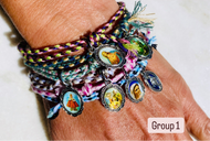 Set of six Devotional bracelets