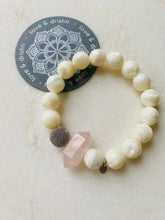 Load image into Gallery viewer, Rose Quartz + Mother of Pearl
