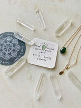 Load image into Gallery viewer, Vivianite + Seed Pearl Pendant
