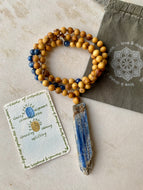 Seeds of Intention Mala | Kyanite + Palo Santo