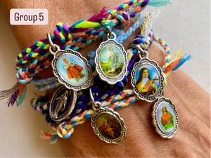 Set of six Devotional bracelets