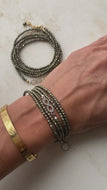 Infinity Wrap | Pyrite | silver