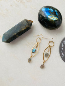 Labradorite Earrings