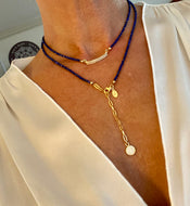 Raise the Bar Wrap  | Lapis | gold