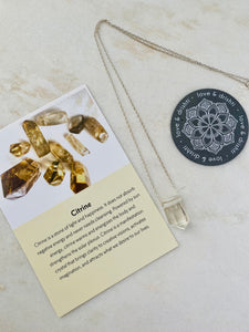 Citrine Pendant | silver