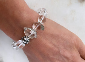 Tibetan Quartz Point | Clear Quartz bracelet