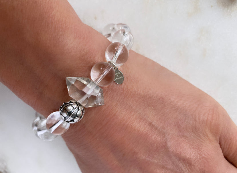 Tibetan Quartz Point | Clear Quartz bracelet