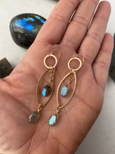 Load image into Gallery viewer, Labradorite Earrings
