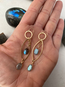 Labradorite Earrings