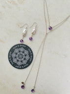 Pink Amethyst Lariat