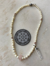 Load image into Gallery viewer, Rose Quartz + Mother of Pearl Wrap
