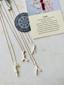White Coral Pendant | petite