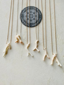 White Coral Pendant | petite