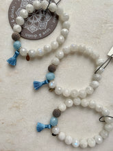 Load image into Gallery viewer, Moonstone + Aquamarine Bracelet
